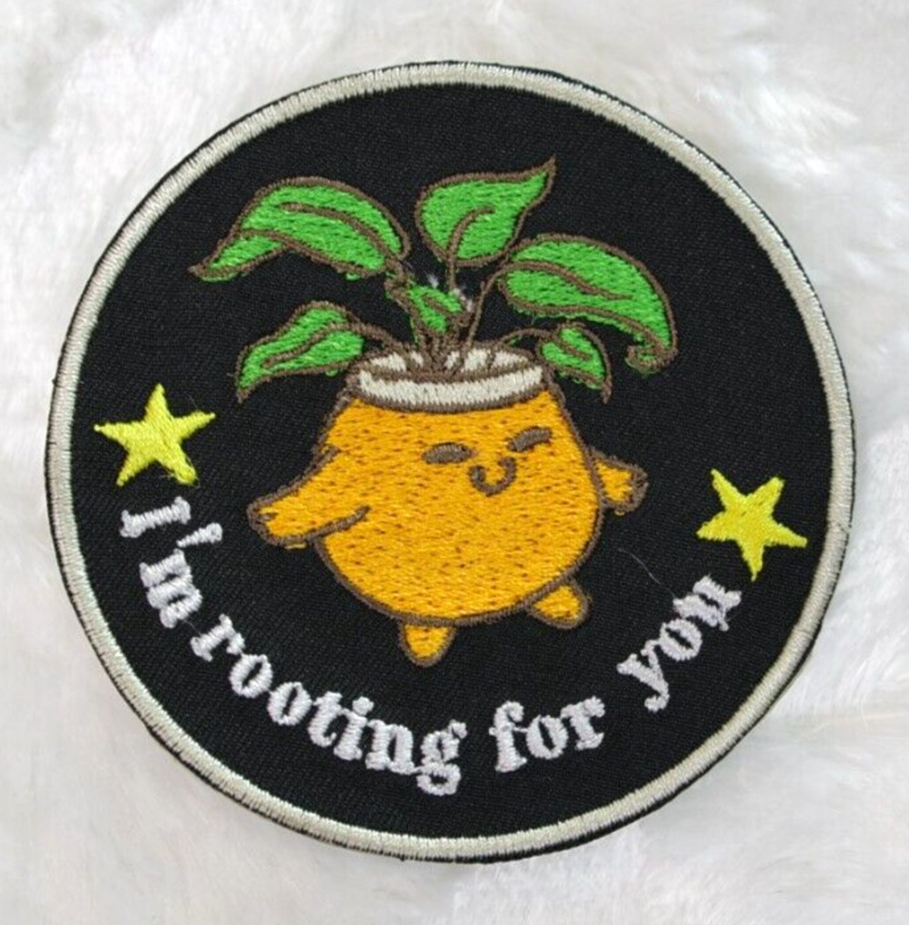 Patch IRON ON Embroidery Plants Adorable Cute Patch IRON-ON (3" x 3" Inches)